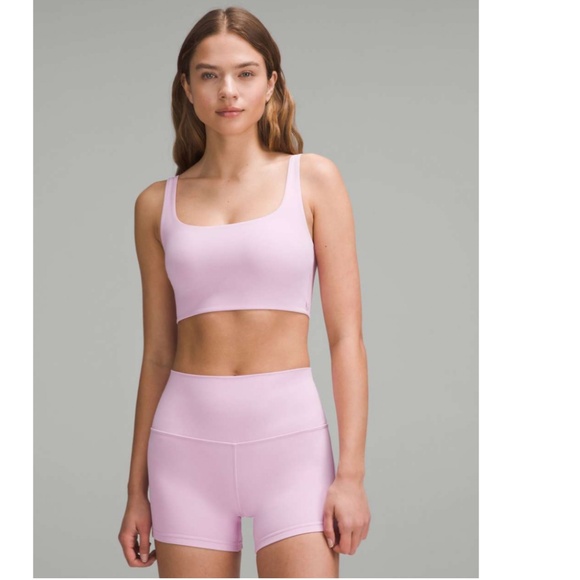 Lululemon Scoop Neck Bra - Light Pink (Size 4) - Nulu Fabric - Matching Align - Picture 1 of 9